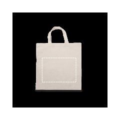 Bolsa Algodón 100% con Asas Cortas | Delantera | 280 x 200