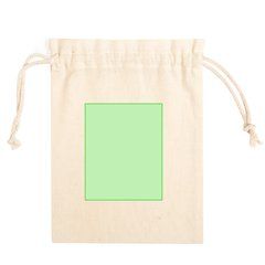 Bolsa de algodón 100% para packaging 15x21 cm | Centrado cara B | 80 x 100