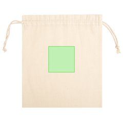 Bolsa de algodón 100% para packaging 25x30 cm | Centrado cara A | 80 x 80