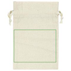 Bolsa de algodón 15x21 cm | Frontal | 130 x 100