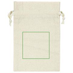 Bolsa de algodón 15x21 cm | Frontal | 80 x 80