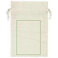 Bolsa de algodón 15x21 cm | Frontal | 90 x 130