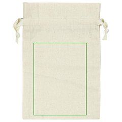 Bolsa de algodón 15x21 cm | Trasera | 95 x 130