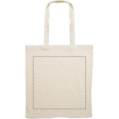 Bolsa Algodón 180 gr/m² Asas Largas | Frontal | 300 x 300