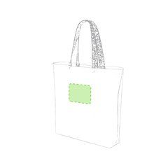 Bolsa Algodón 180g Asas Corcho 8Kg | En la cara B (parte superior) | 120 x 100