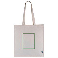 Bolsa de algodón 180g con certificado Fairtrade | Frontal | 150 x 200