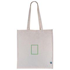 Bolsa de algodón 180g con certificado Fairtrade | Frontal | 70 x 100