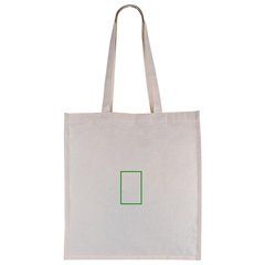 Bolsa de algodón 180g con certificado Fairtrade | Trasera | 60 x 95