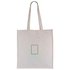 Bolsa de algodón 180g con certificado Fairtrade | Trasera | 70 x 100