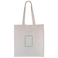 Bolsa de algodón 180g con certificado Fairtrade | Trasera | 95 x 140