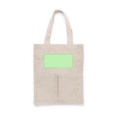Bolsa Algodón con 2 Bolsillos 10Kg | Parte superior cara principal | 190 x 90