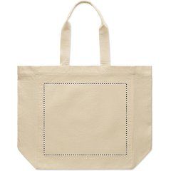 Bolsa de algodón 220 gr/m² con asas cortas | Frontal | 300 x 260