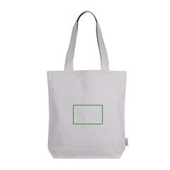 Bolsa de algodón 320 gr con asas largas | Frontal | 140 x 95