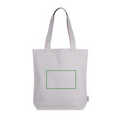 Bolsa de algodón 320 gr con asas largas | Frontal | 200 x 120