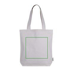 Bolsa de algodón 320 gr con asas largas | Frontal | 250 x 230