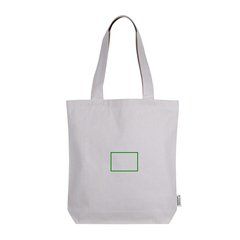 Bolsa de algodón 320 gr con asas largas | Frontal | 95 x 60