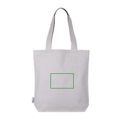 Bolsa de algodón 320 gr con asas largas | Trasera | 150 x 100