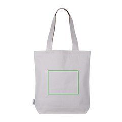 Bolsa de algodón 320 gr con asas largas | Trasera | 200 x 150