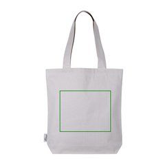 Bolsa de algodón 320 gr con asas largas | Trasera | 250 x 200