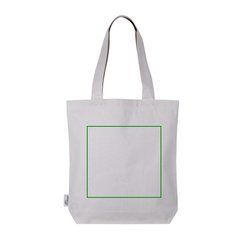 Bolsa de algodón 320 gr con asas largas | Trasera | 250 x 230