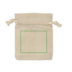 Bolsa de algodón 9 x 10,5 cm | Frontal | 60 x 50