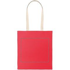 Bolsa de algodón con asas a contraste 140 gr/m² | Frontal | 300 x 260