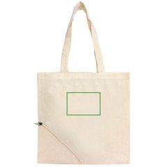 Bolsa de algodón con bolsillo plegable | Trasera | 150 x 100