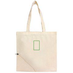 Bolsa de algodón con bolsillo plegable | Trasera | 60 x 95