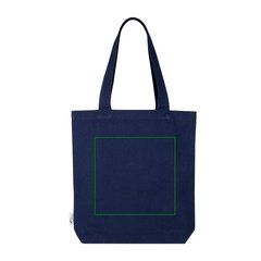 Bolsa de algodón canvas reciclado 320 gr/m² | Trasera | 250 x 230