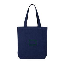 Bolsa de algodón canvas reciclado 320 gr/m² | Trasera | 95 x 60