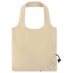 Bolsa algodón de compra plegable 40 x 38 cm beige | SMALL BAG TRANSFER | 60 x 30