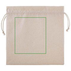 Bolsa de Algodón con Cordón Cuadrada | Frontal | 120 x 140