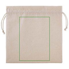 Bolsa de Algodón con Cordón Cuadrada | Frontal | 120 x 175