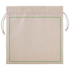 Bolsa de Algodón con Cordón Cuadrada | Frontal | 200 x 175