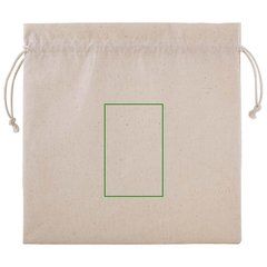 Bolsa de Algodón con Cordón Cuadrada | Frontal | 60 x 95