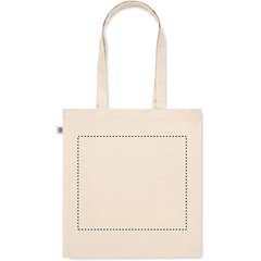 Bolsa Algodón Eco 220gr con Fuelle | Trasero | 300 x 260