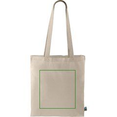 Bolsa de algodón eco asas largas | Frontal | 280 x 300