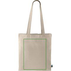 Bolsa de algodón eco asas largas | Frontal | 290 x 380