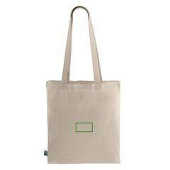 Bolsa de algodón eco asas largas | Trasera | 100 x 50