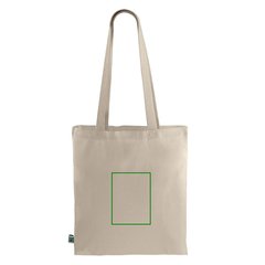Bolsa de algodón eco asas largas | Trasera | 150 x 200