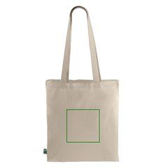 Bolsa de algodón eco asas largas | Trasera | 200 x 200