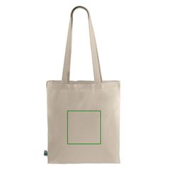 Bolsa de algodón eco asas largas | Trasera | 200 x 200