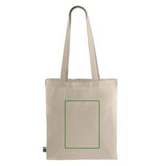 Bolsa de algodón eco asas largas | Trasera | 210 x 290
