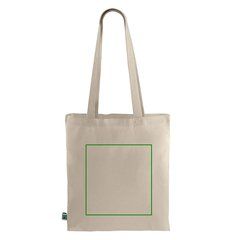 Bolsa de algodón eco asas largas | Trasera | 280 x 300