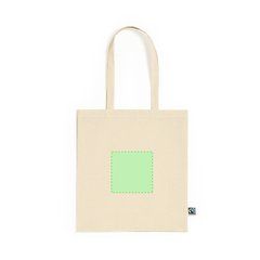 Bolsa Algodón Fairtrade Natural | Cara A | 140 x 140
