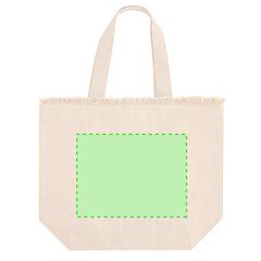 Bolsa de algodón con flecos y cremallera | Area 1 | 265 x 200