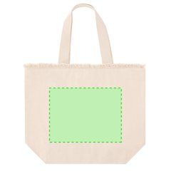 Bolsa de algodón con flecos y cremallera | Area 2 | 265 x 200