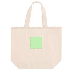 Bolsa de algodón con flecos y cremallera | Area 3 | 100 x 100