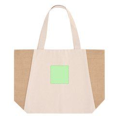 Bolsa algodón con fuelle yute 8kg | Area 3 | 100 x 100