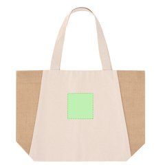 Bolsa algodón con fuelle yute 8kg | Area 4 | 100 x 100